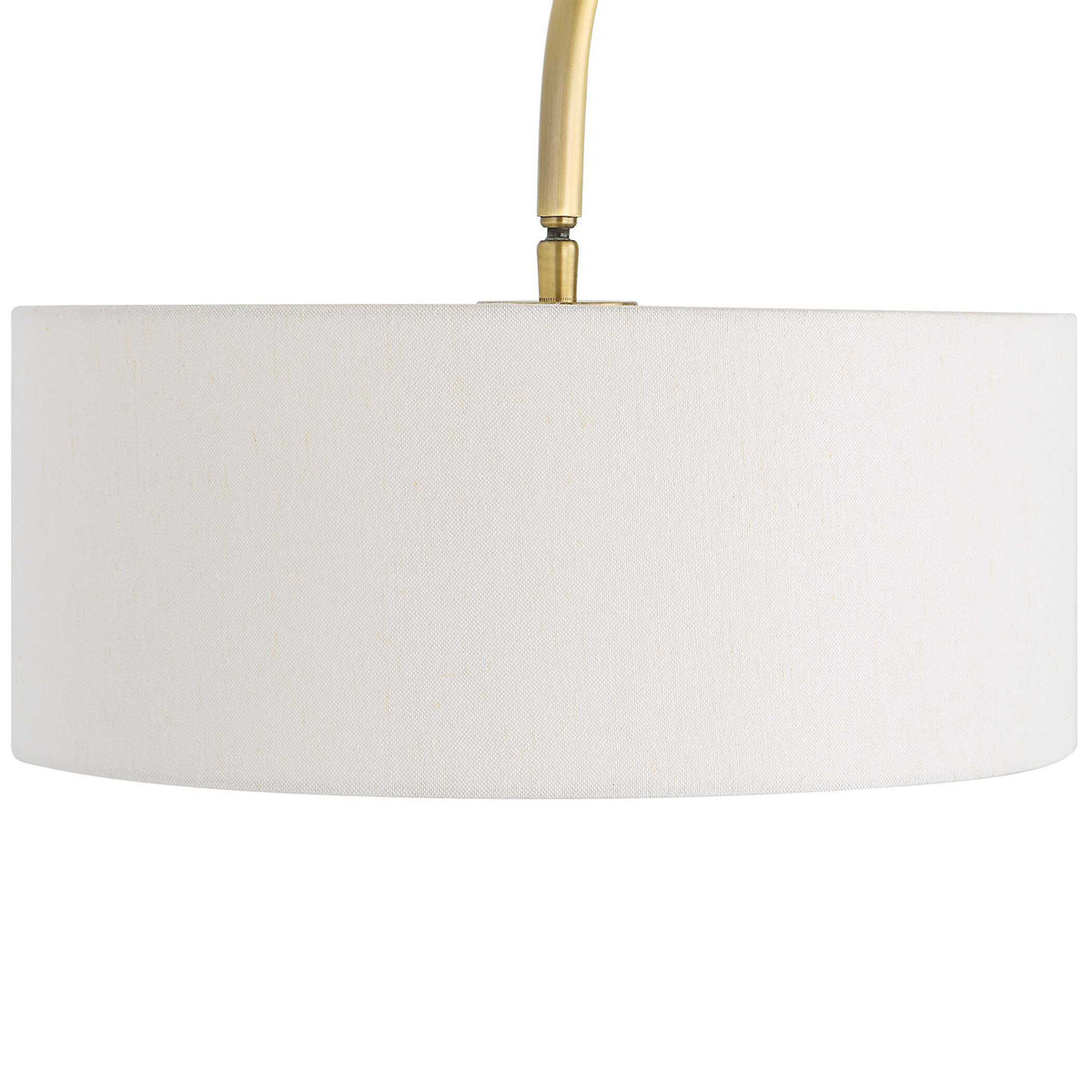 Huxford Brass Arch Floor Lamp - Yellow by Uttermost - View 5