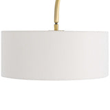 Huxford Brass Arch Floor Lamp - Yellow by Uttermost - View 5