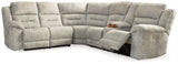 Ashley Pewter Family Den 51802S2 3 - Piece Power Reclining Sectional - Chenille | Home Elegance USA