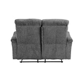 Acme - Treyton Motion Loveseat 51816 Gray Chenille