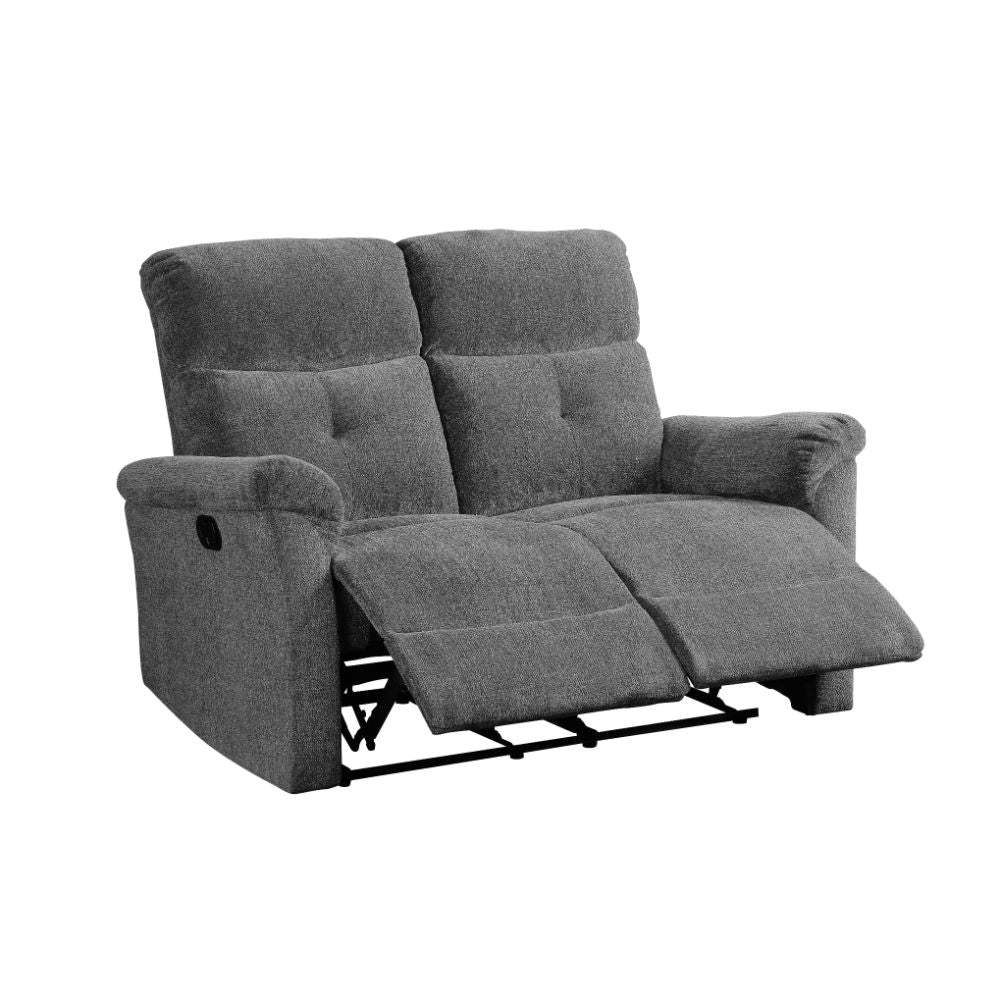 Acme - Treyton Motion Loveseat 51816 Gray Chenille