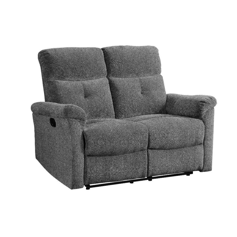 Acme - Treyton Motion Loveseat 51816 Gray Chenille