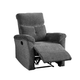 Acme - Treyton Motion Recliner 51817 Gray Chenille