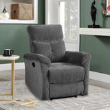 Acme - Treyton Motion Recliner 51817 Gray Chenille