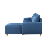 Acme - Marcin Reversible Sectional Sofa 51820 Blue Fabric