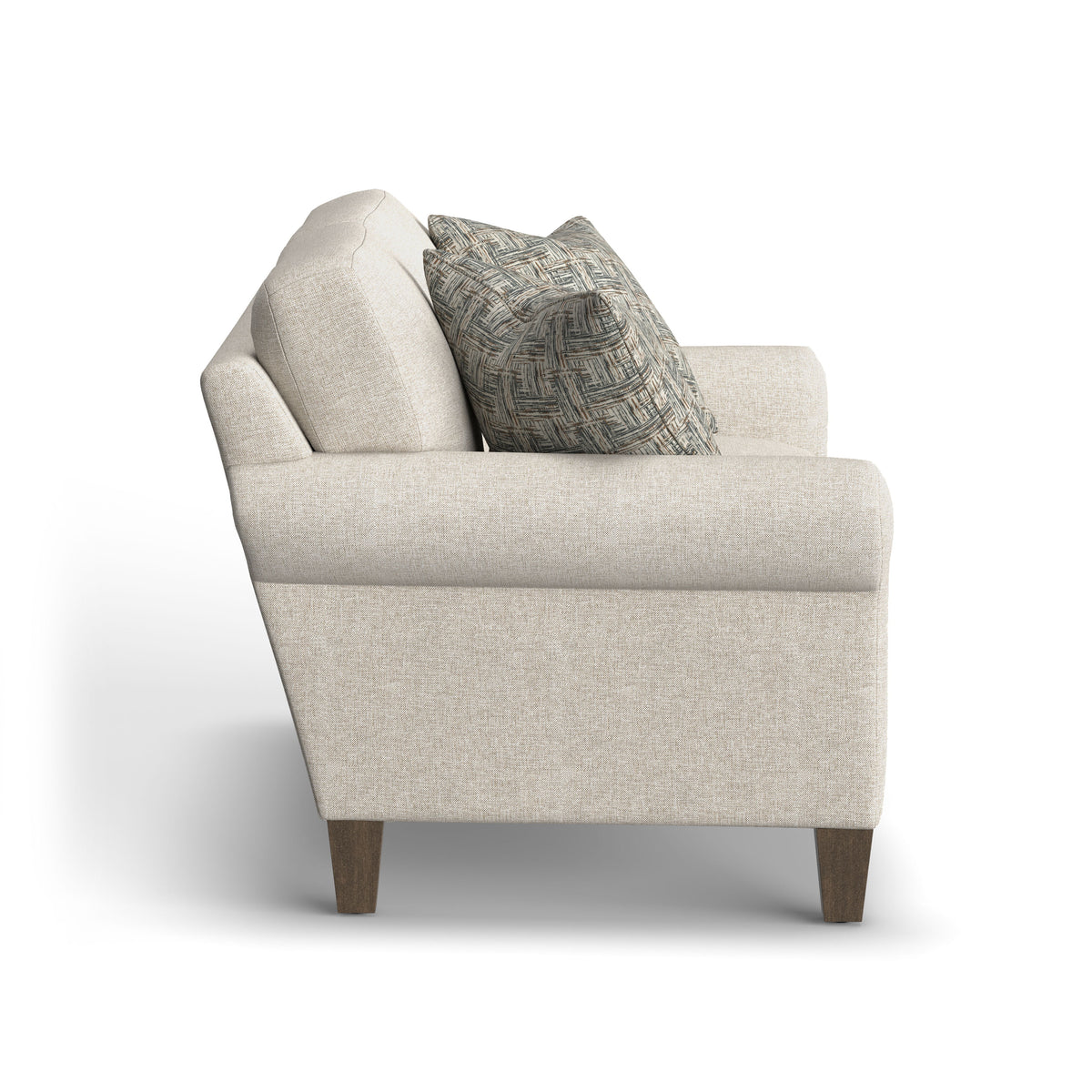 Moxy Fabric Loveseat, Curved Sock Arms | Flexsteel