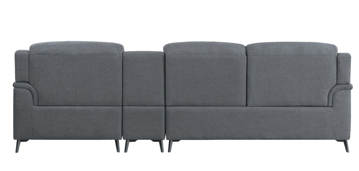 Acme - Walcher Sectional Sofa 51900 Gray Linen