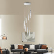 Acrylic Cylinder Chandelier // 9 Light  | Finesse - sold by Home Elegance USA