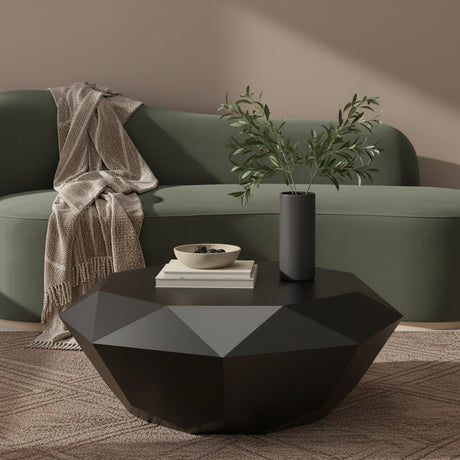Gemma 3 Piece Occasional Table Set In Matte Black - 222Black-3Set | Meridian - sold by Home Elegance USA