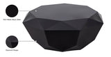 Gemma 3 Piece Occasional Table Set In Matte Black - 222Black-3Set | Meridian - sold by Home Elegance USA