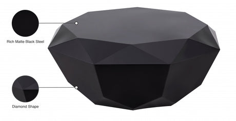 Gemma 3 Piece Occasional Table Set In Matte Black - 222Black-3Set | Meridian - sold by Home Elegance USA