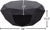 Gemma 3 Piece Occasional Table Set In Matte Black - 222Black-3Set | Meridian - sold by Home Elegance USA
