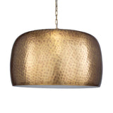 Lemont Hammered Brass 1 Light Pendant Brass - Bronze by Uttermost - View 3