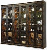 Sanctuary Two-Door Thin Display Cabinet Ebony | Hooker