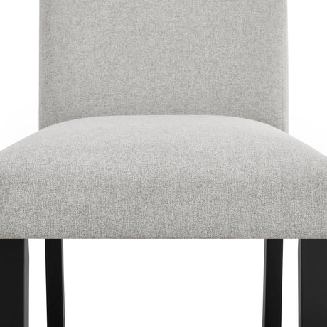 5pc Dining Table Set Counter Height Square Faux Marble Table Top Light Gray Fabric Upholstered Chair Dining Room Wooden Furniture Solid Wood - sold by Home Elegance USA