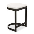 Maude Outdoor Counter Stool - White / Black by Uttermost - View 1