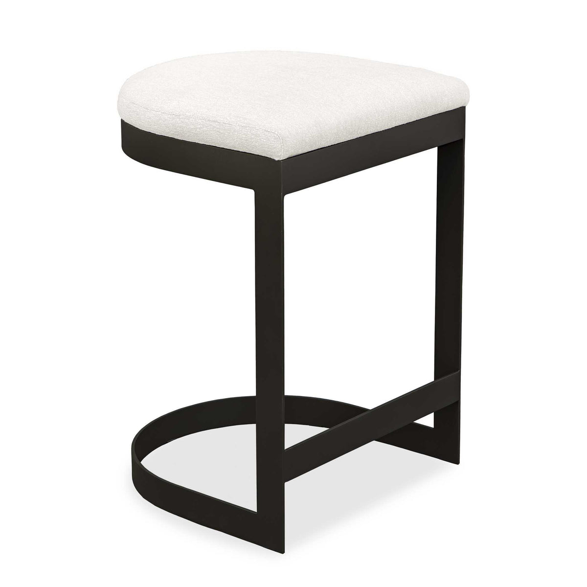 Maude Outdoor Counter Stool - White / Black by Uttermost - View 1