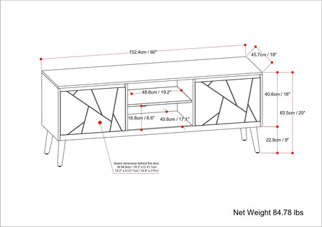 Jager - TV Media Stand - Natural - sold by Home Elegance USA