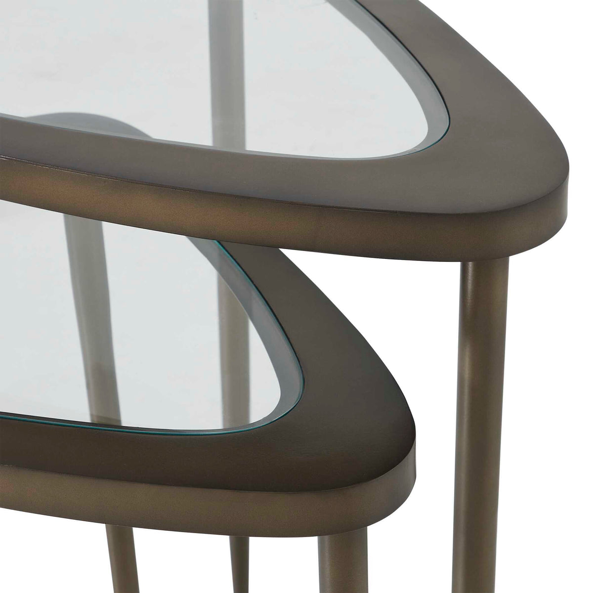 Millar Curved Nesting Tables (Set of 2) - Bronze by Uttermost - View 5