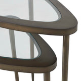 Millar Curved Nesting Tables (Set of 2) - Bronze by Uttermost - View 5