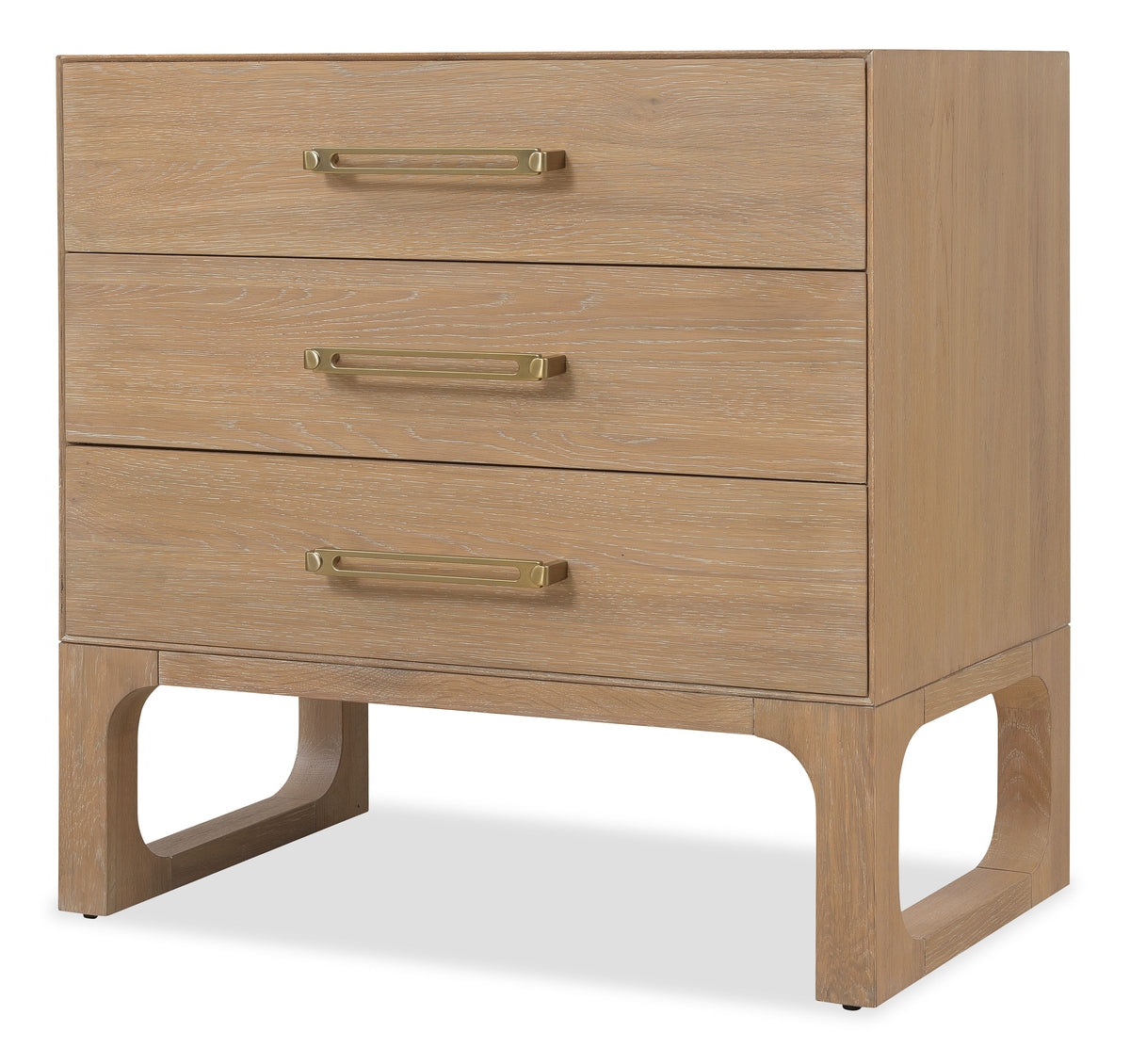 Banyon Bay Three Drawer Nightstand - Light Brown by Hooker Furniture - View 6
