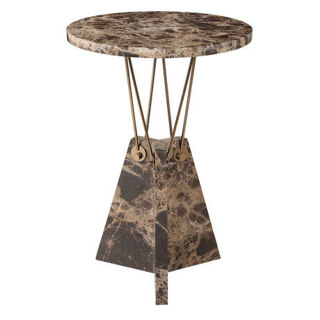 Levitate Marble Accent Table - Dark Brown by Uttermost - View 4