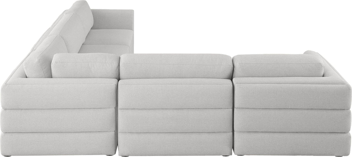 Beckham - Modular Sectional 5 Piece - Beige - Modern & Contemporary | Home Elegance USA