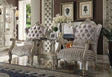 Acme - Versailles Chair W/Pillow 52087 Ivory Fabric & Bone White Finish