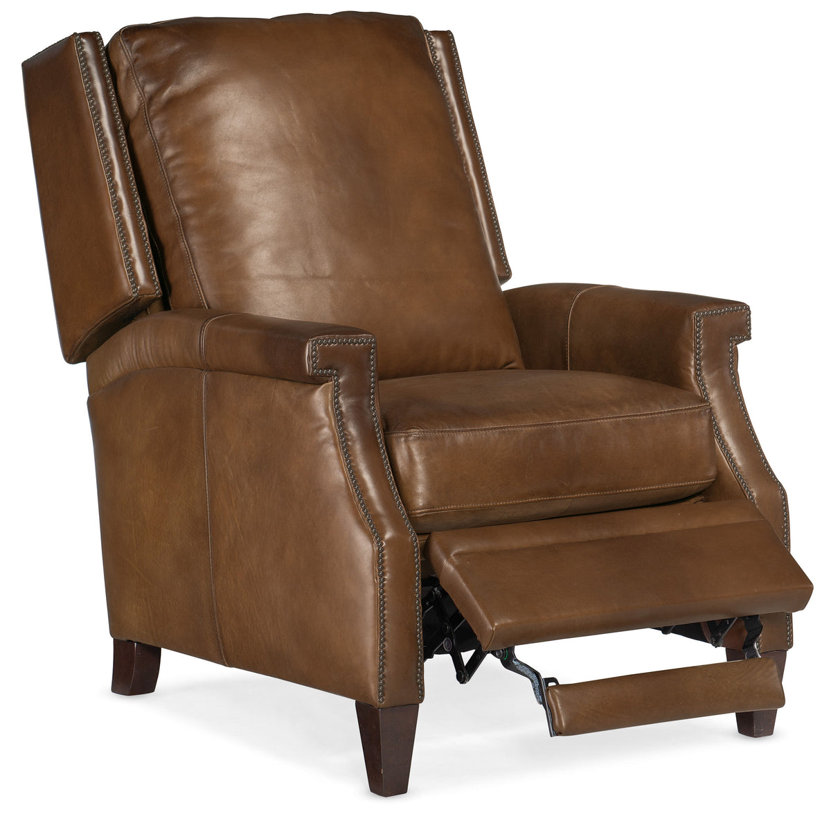 Collin Manual Push Back Recliner - Dark Brown by Hooker Furniture - View 5