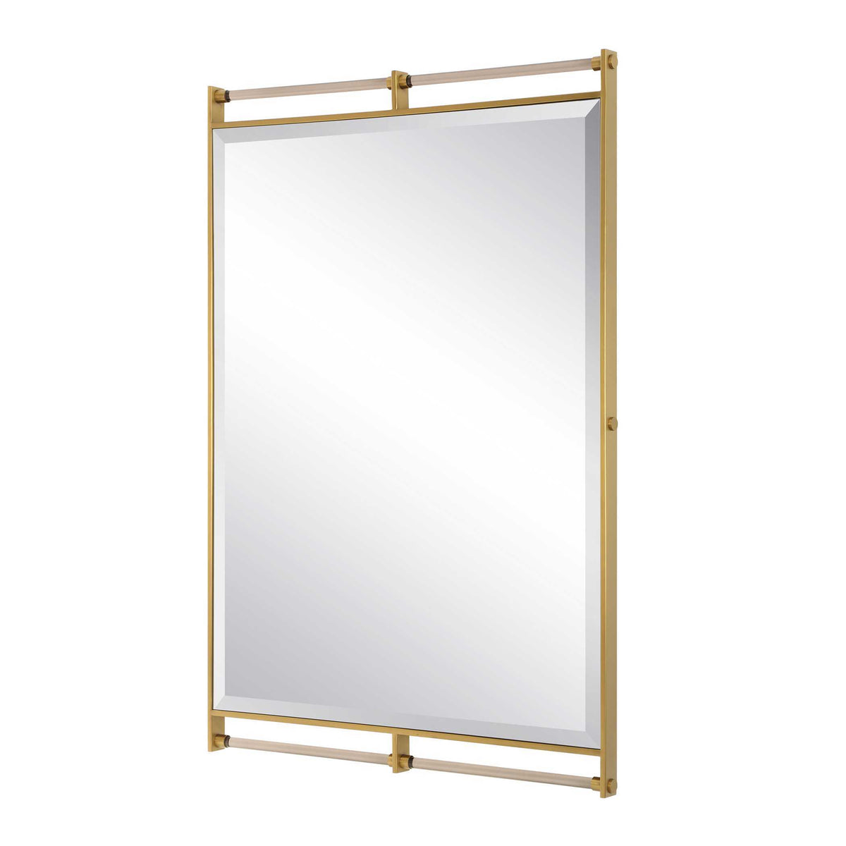 Ripoll Mirror Antique Brass - Gold by Uttermost - View 4