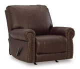 Ashley Dark Brown Colleton Rocker Recliner - Leather | Home Elegance USA