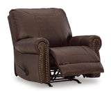 Ashley Dark Brown Colleton Rocker Recliner - Leather | Home Elegance USA