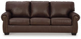 Ashley Dark Brown Colleton Sofa - Leather | Home Elegance USA