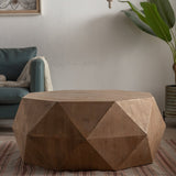 38"Three - dimensional Embossed Pattern Design American Retro Style Coffee Table | Home Elegance USA