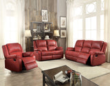 Acme - Zuriel Motion Sofa 52150 Red Synthetic Leather