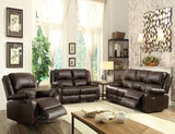 Acme - Zuriel Motion Sofa 52280 Brown Synthetic Leather