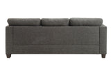 Acme - Laurissa Sofa W/4 Pillows 52405 Light Charcoal Linen