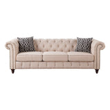 Aurelia Sofa W/2 Pillows 52420 Beige Linen | Acme - 52420 - Home Elegance USA - 2