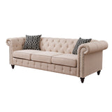 Aurelia Sofa W/2 Pillows 52420 Beige Linen | Acme - 52420 - Home Elegance USA - 1