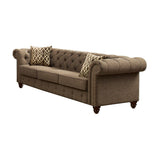 Aurelia Sofa W/2 Pillows 52425 Brown Linen | Acme - 52425 - Home Elegance USA - 1