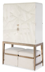Melange Dream Weaver Pouf - White by Hooker Furniture - View 7