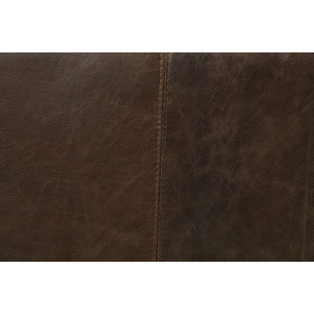 Acme - Porchester Sofa 52480 Distress Chocolate Top Grain Leather