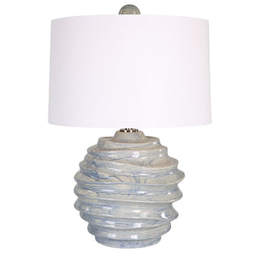 Waves Blue & White Accent Lamp by Uttermost - View 1