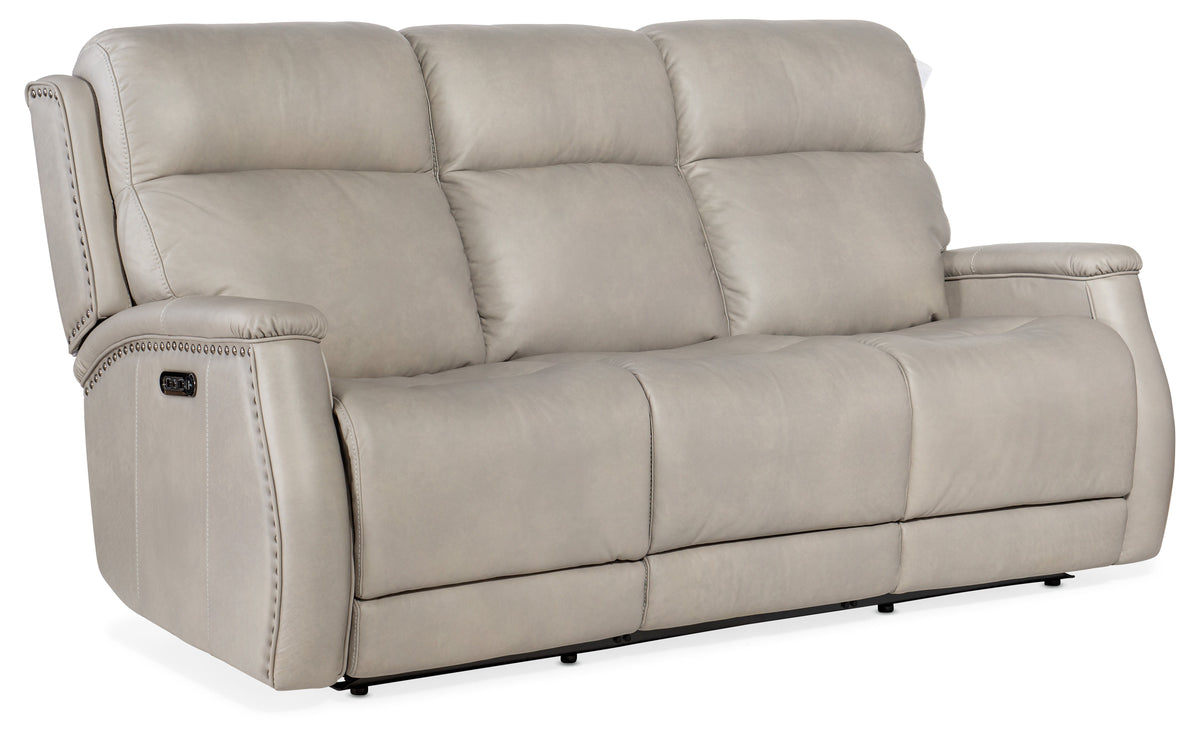 Rhea Zero Gravity Power Recline Sofa With Power Headrest Beige - Light Gray by Hooker Furniture - View 1