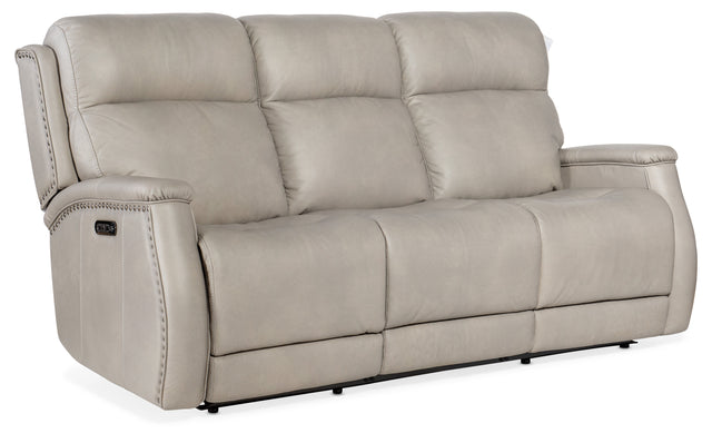 Rhea Zero Gravity Power Recline Sofa With Power Headrest Beige - Light Gray by Hooker Furniture - View 1