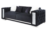 Acme - Trislar Sofa W/4 Pillows (Same Lv01397) 52525 Black Velvet