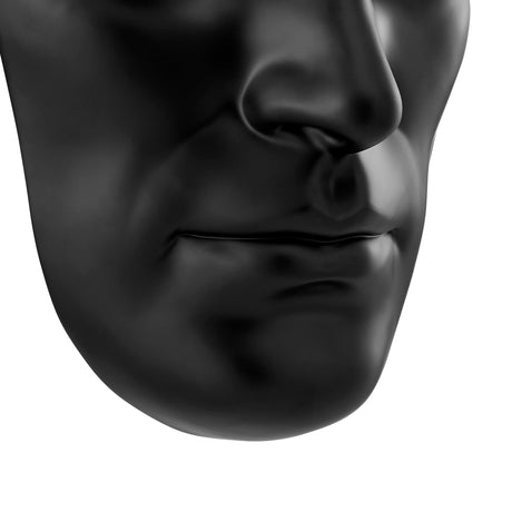 Sumerian Masculine Face // Matte Black  | Finesse - sold by Home Elegance USA