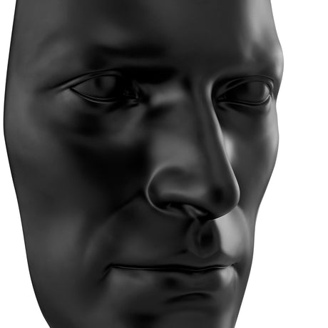 Sumerian Masculine Face // Matte Black  | Finesse - sold by Home Elegance USA