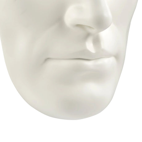 Sumerian Masculine Face // Matte White  | Finesse - sold by Home Elegance USA