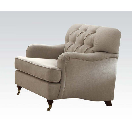 Acme - Alianza Chair 52582 Beige Fabric
